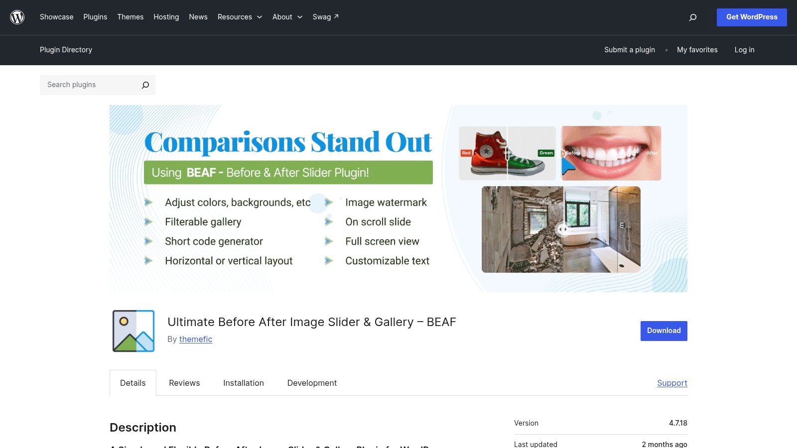 BEAF – Ultimate Before After Image Slider & Gallery