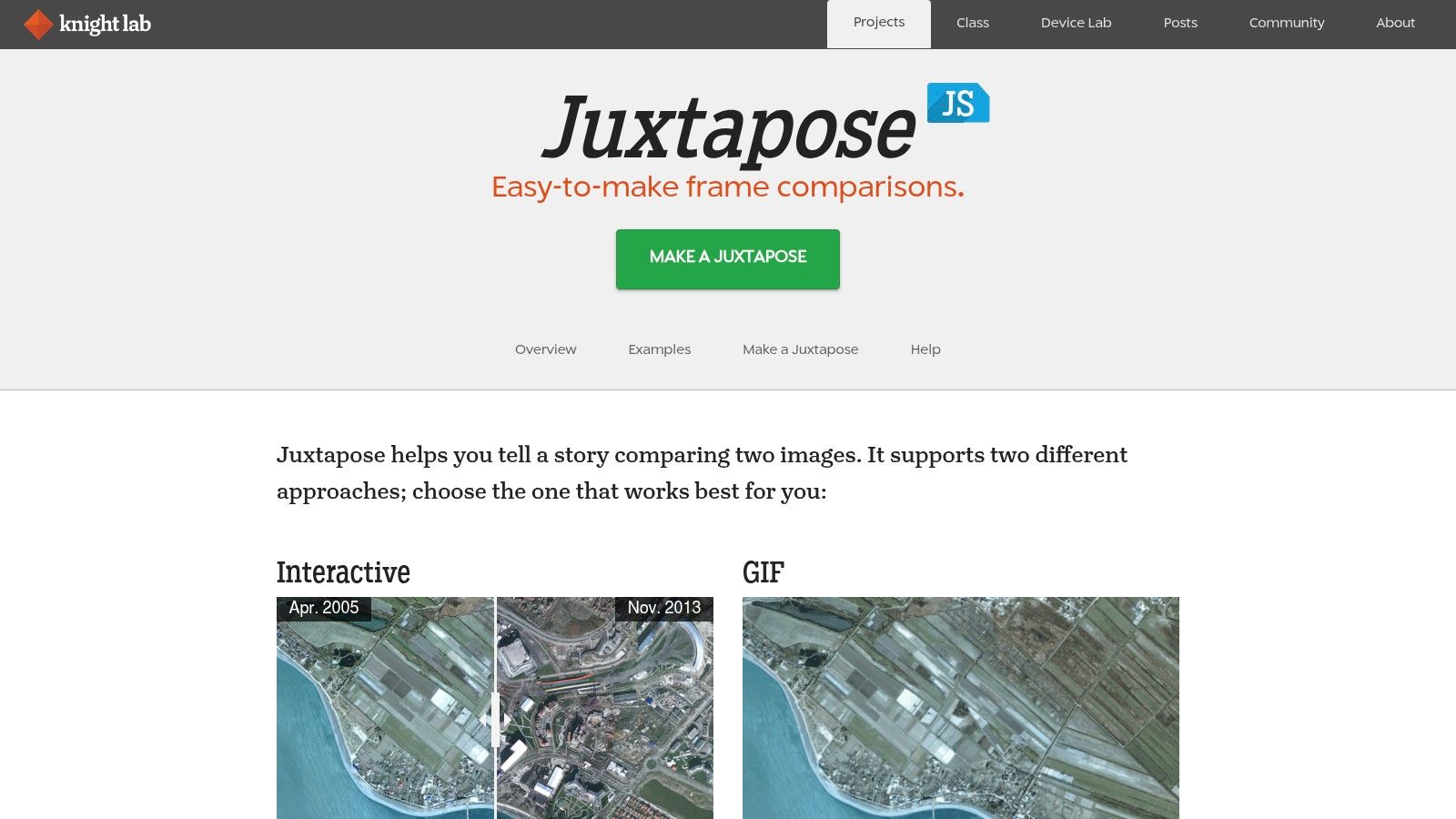 JuxtaposeJS